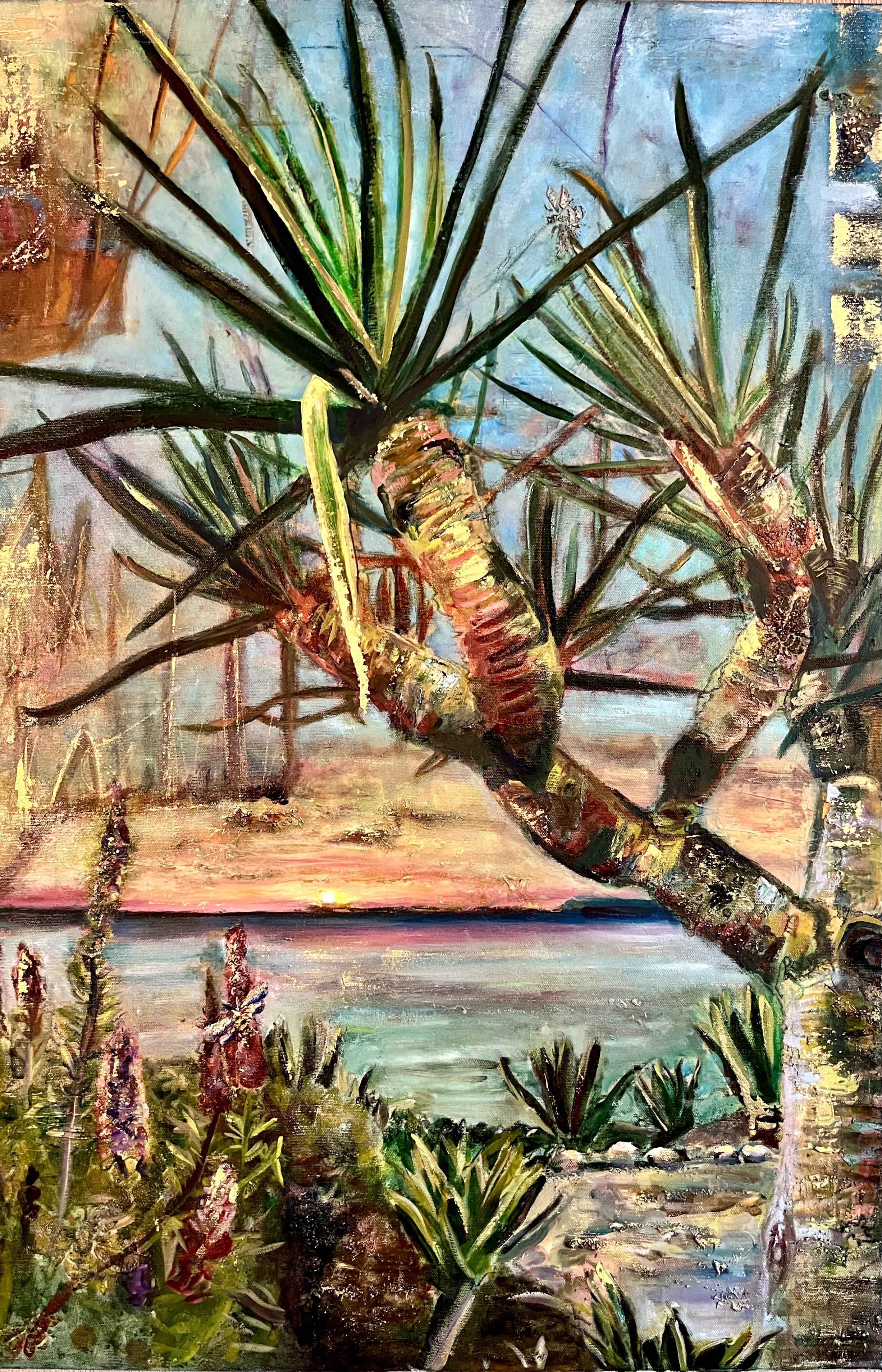 Montage Dragon Tree - Exotic tree artwork